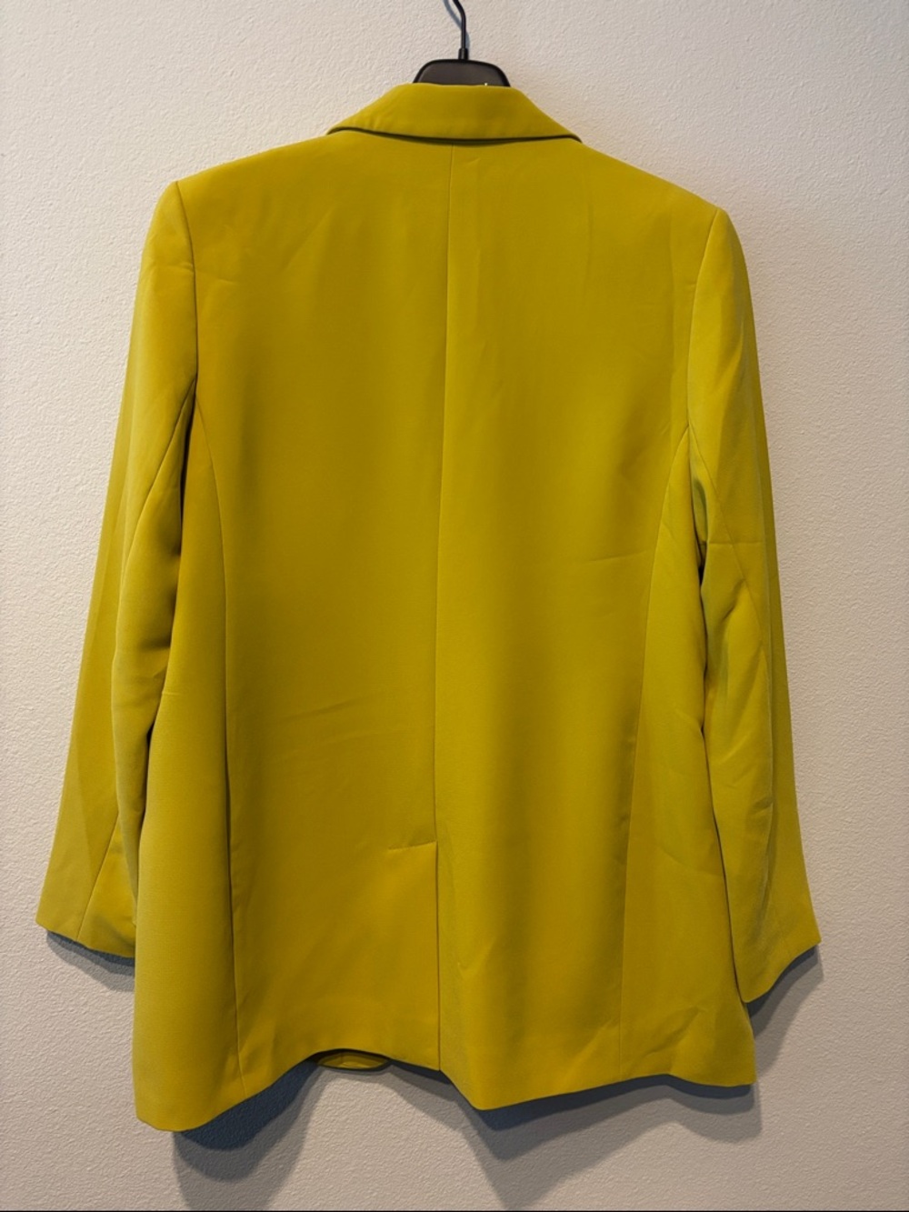 Express Chartreuse Single-Button Oversized Boyfriend Blazer Size L - Picture 3 of 4